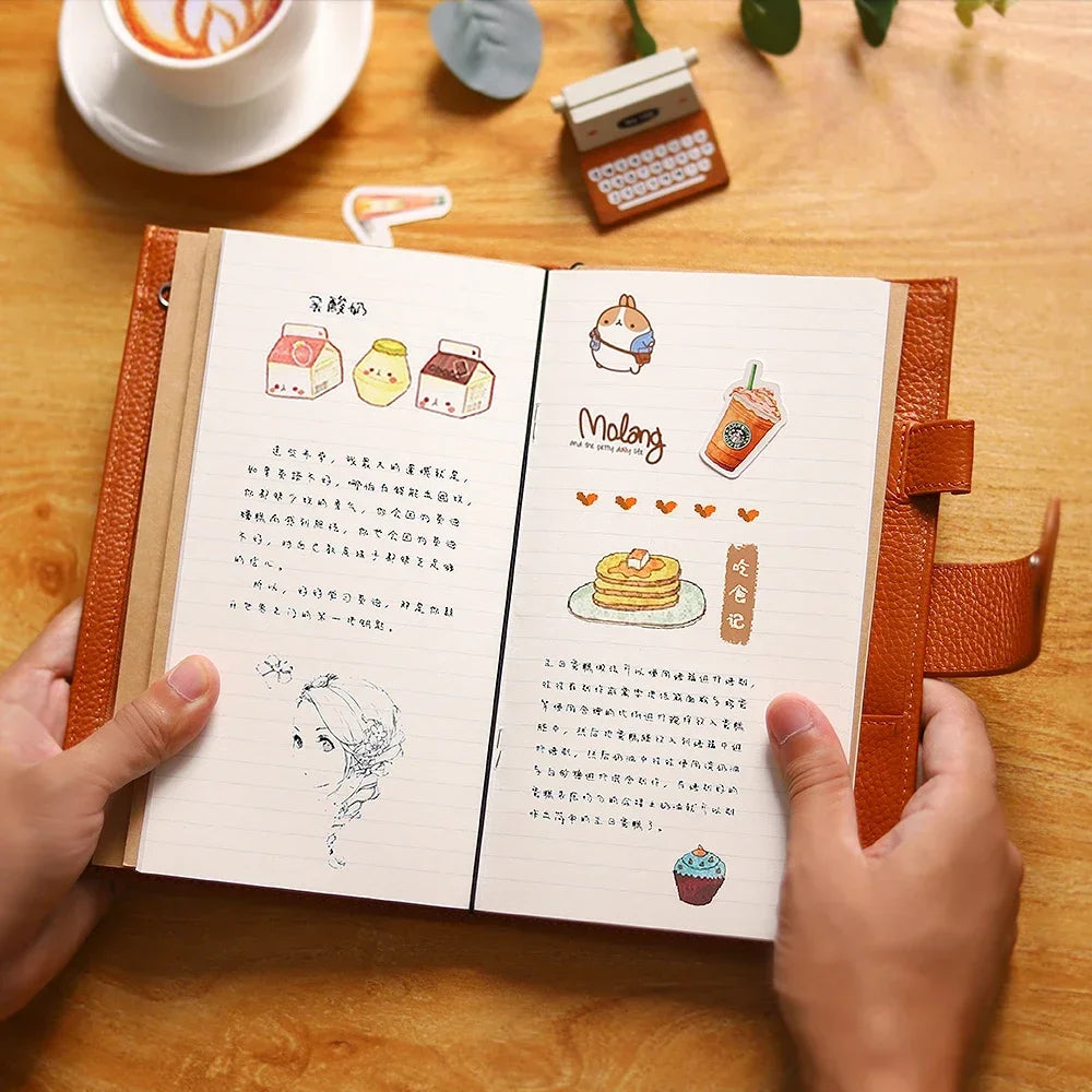 Discover the Perfect Travel Companion: Handmade Leather Notebook Refill Inserts for Your A5 Passport Planner